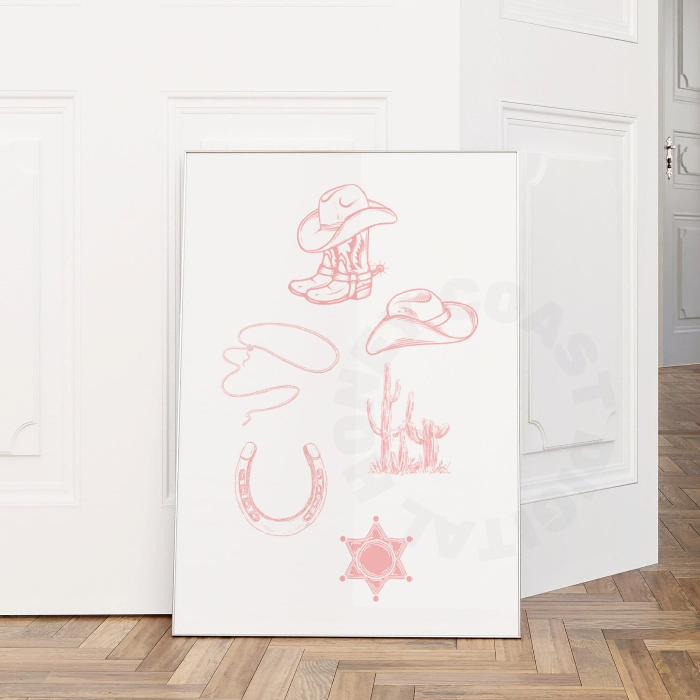 Pink Cowboy Stuff Digital Prints