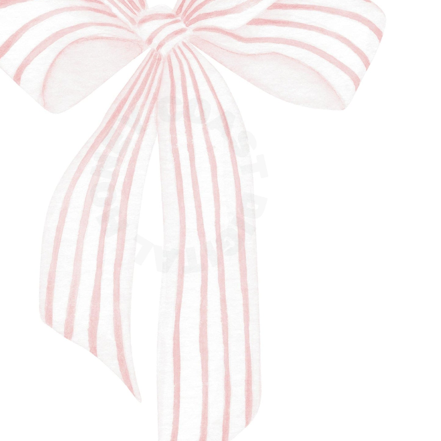 Pink Hair Bow Digital Prints