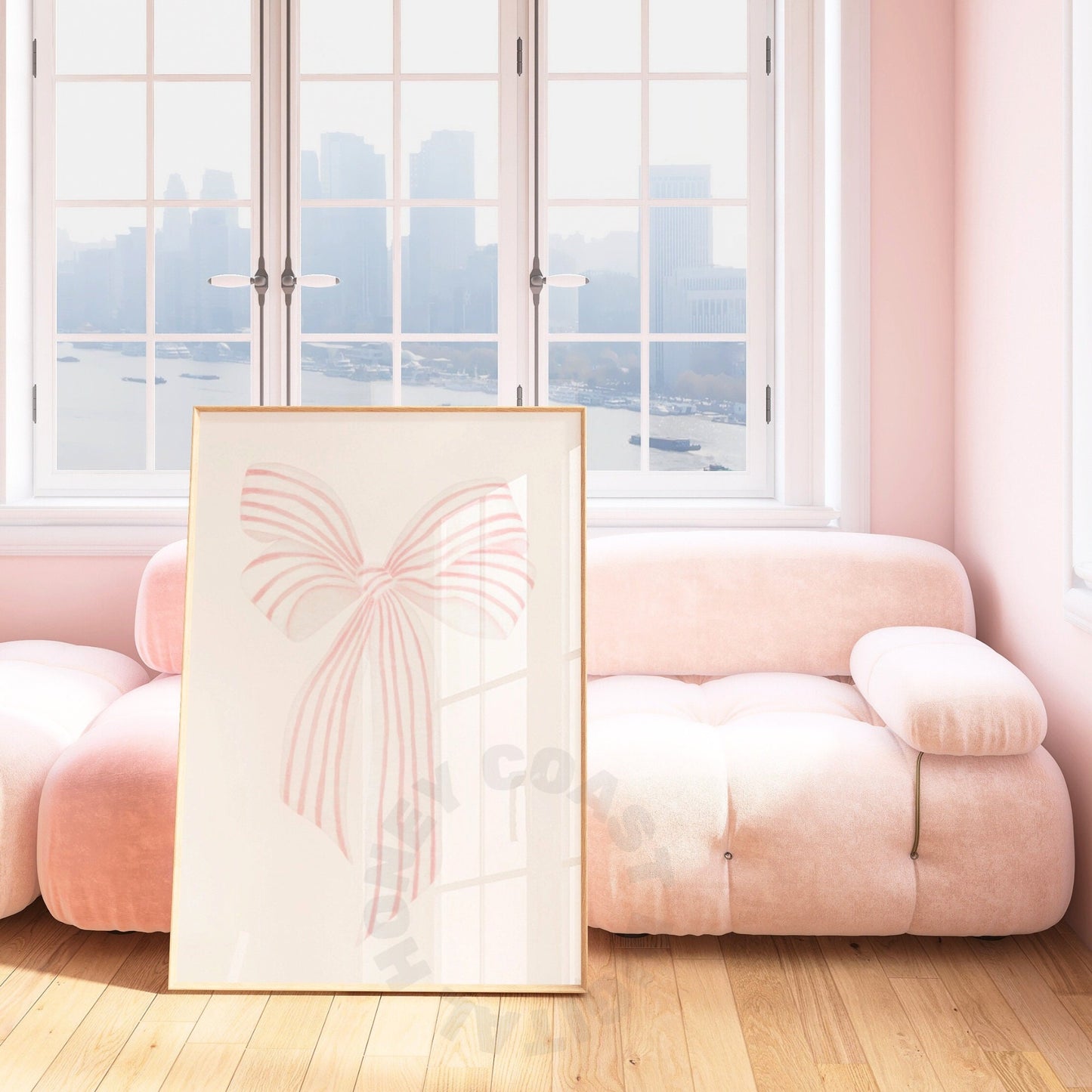 Pink Hair Bow Digital Prints