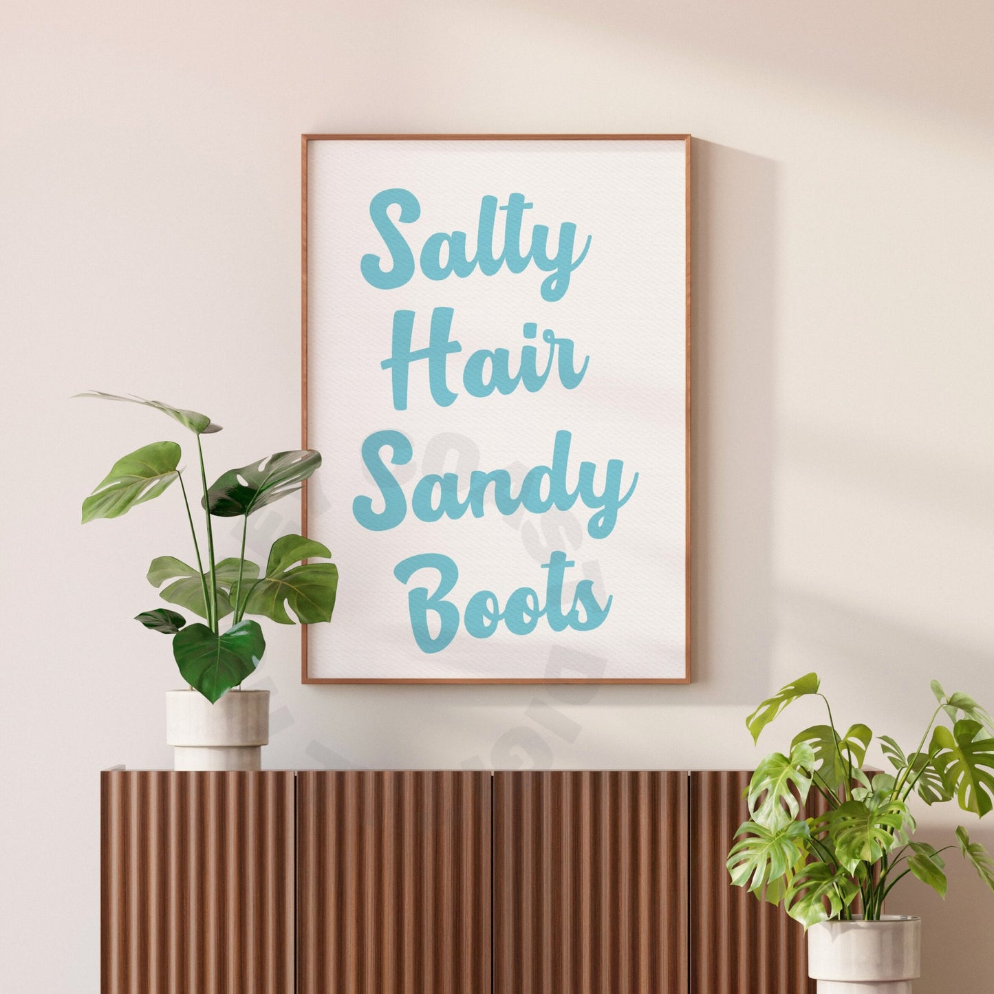 Surf Blue Salty Hair Sandy Boots Digital Prints
