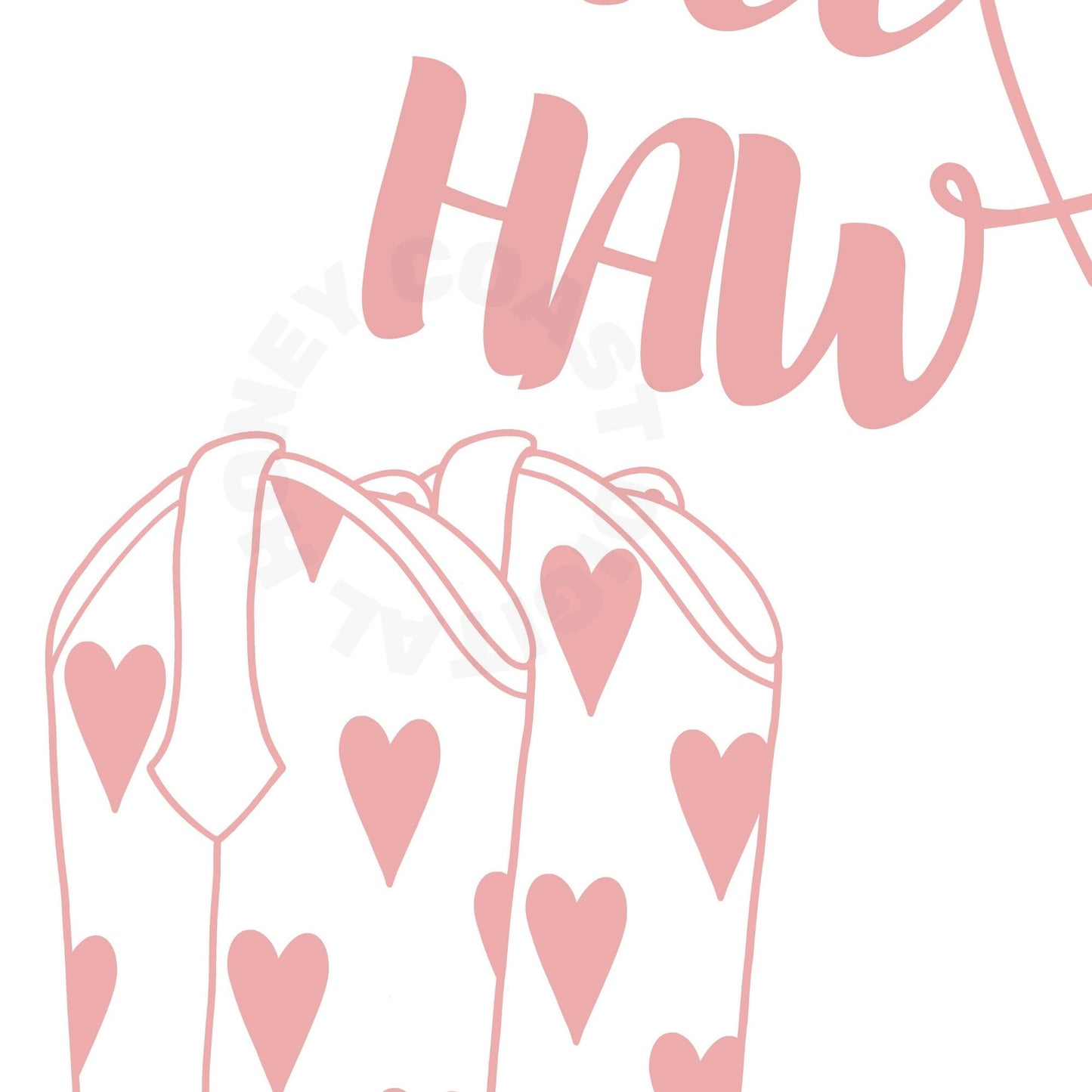 Pink Yee Haw Boot Poster