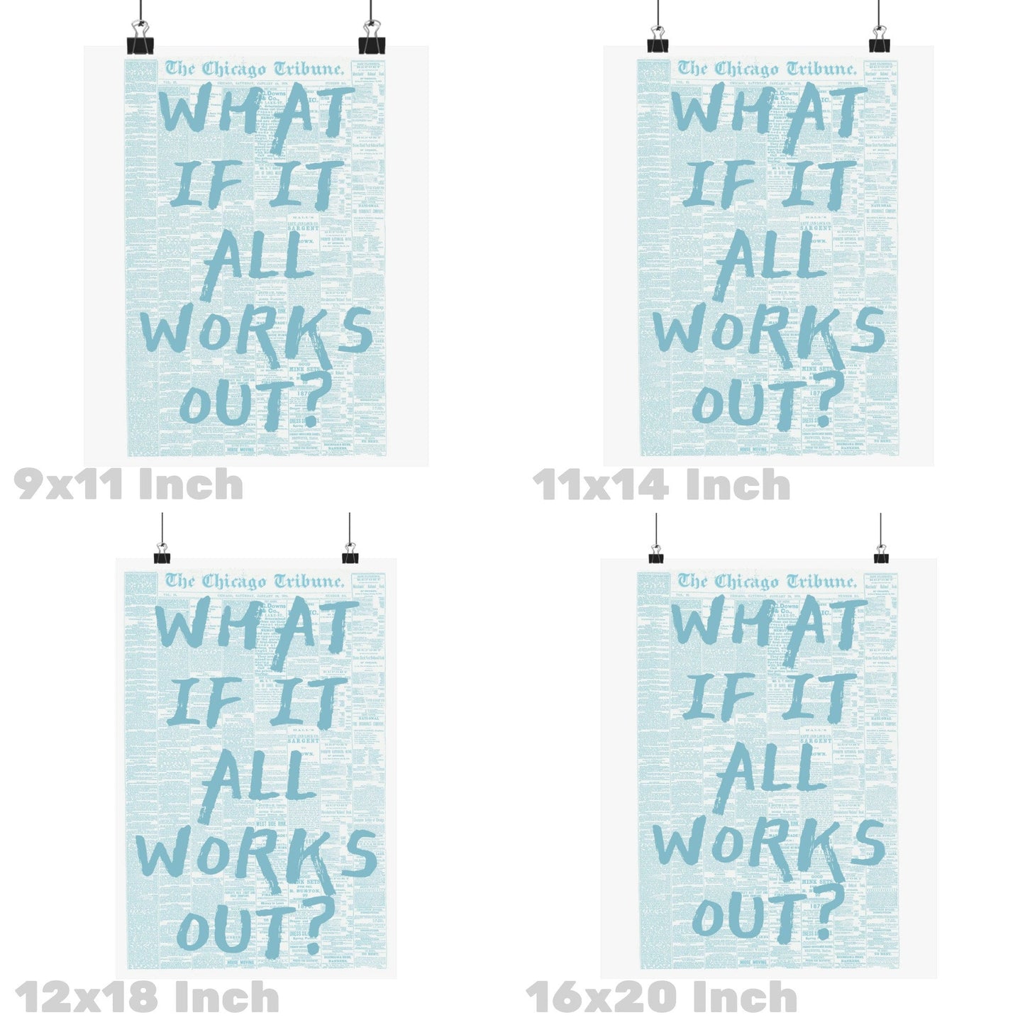 What If It All Works Out Newspapers Poster