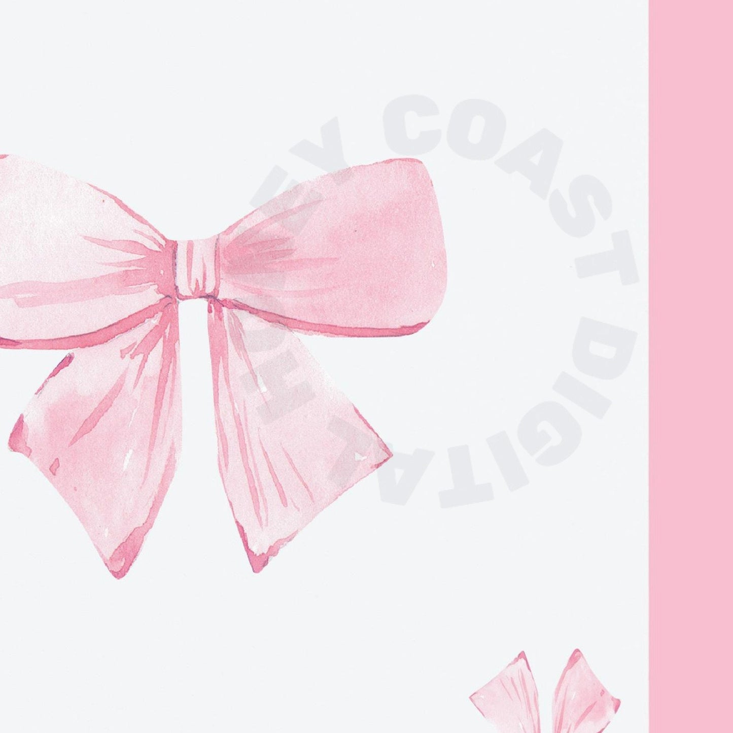 Pink Bow Playing Card Digital Prints
