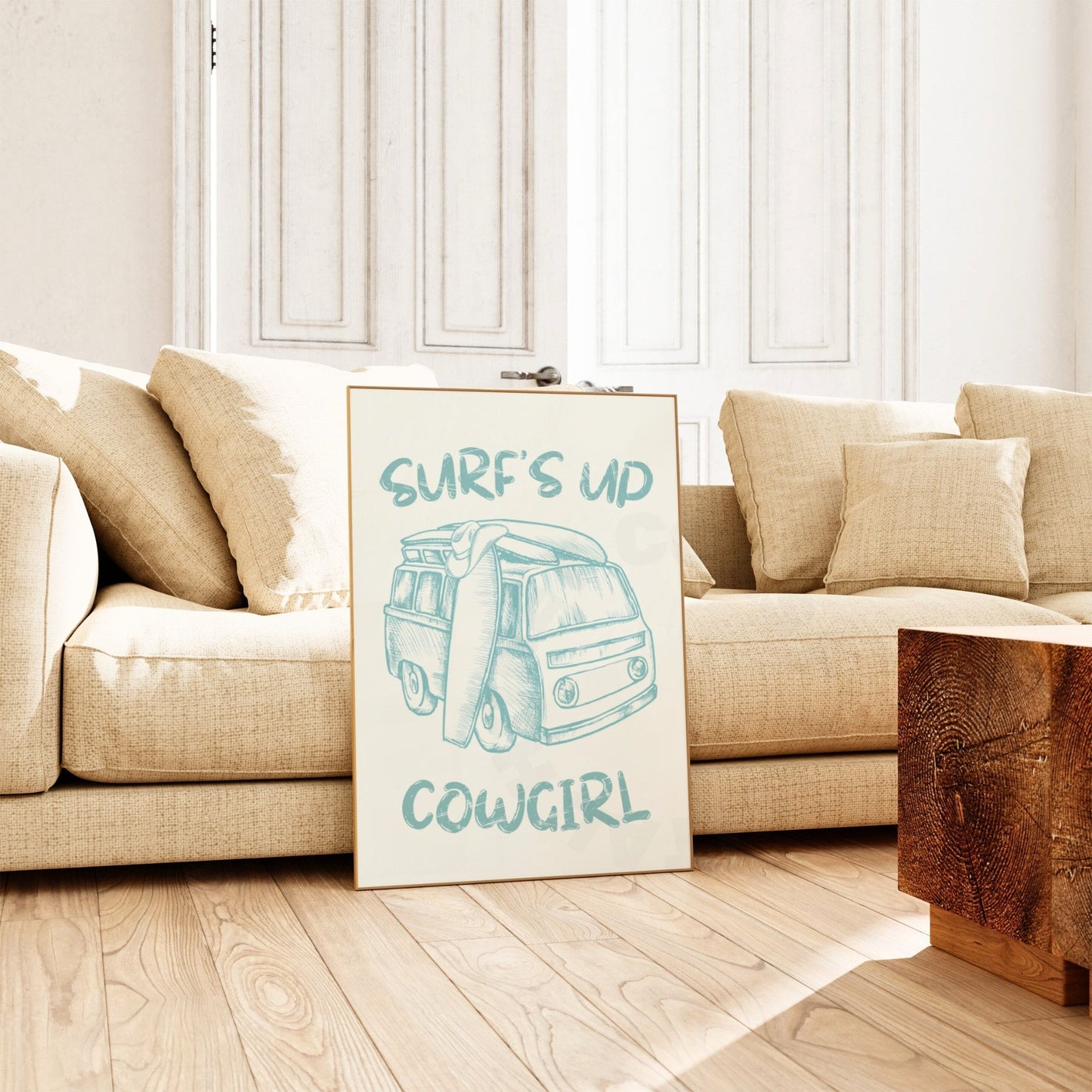 Surf's Up Cowgirl Digital Prints