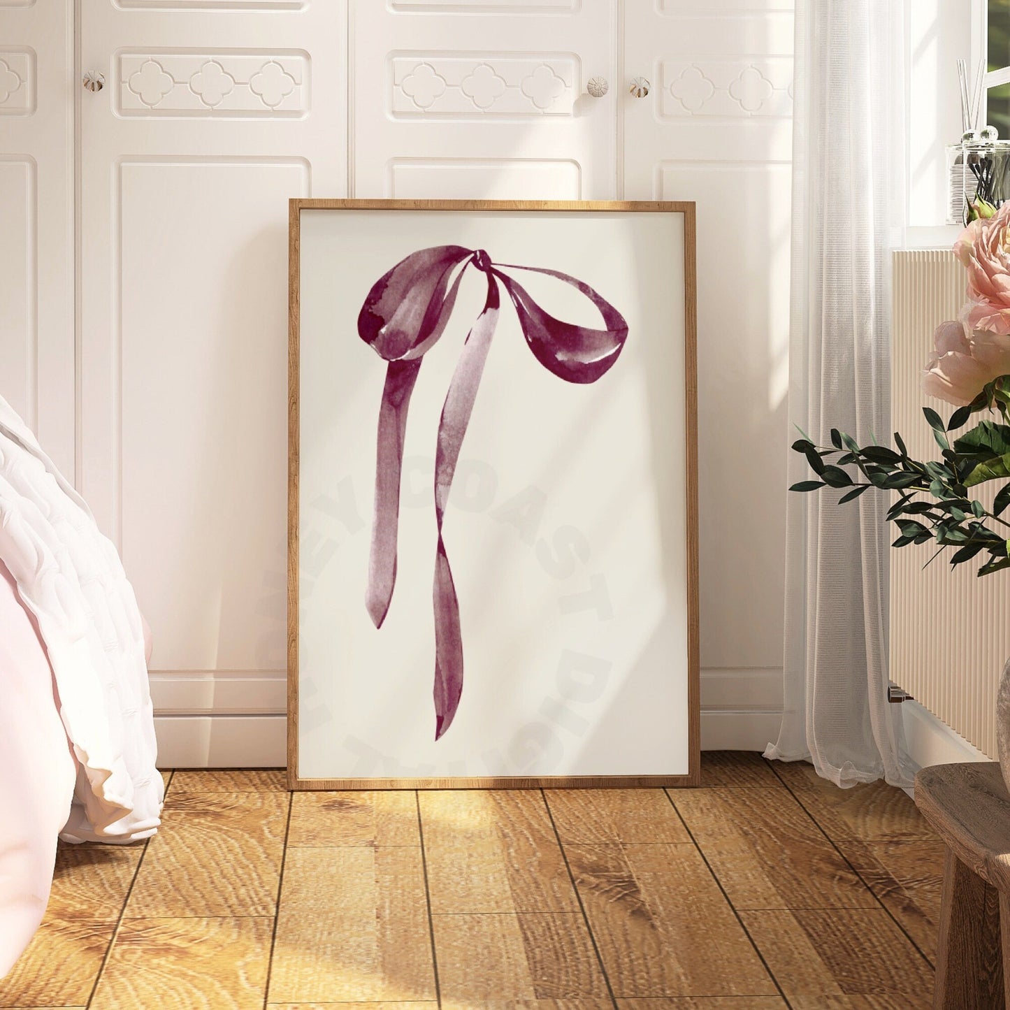 Whimsigoth Bows Digital Prints, Set Of 3