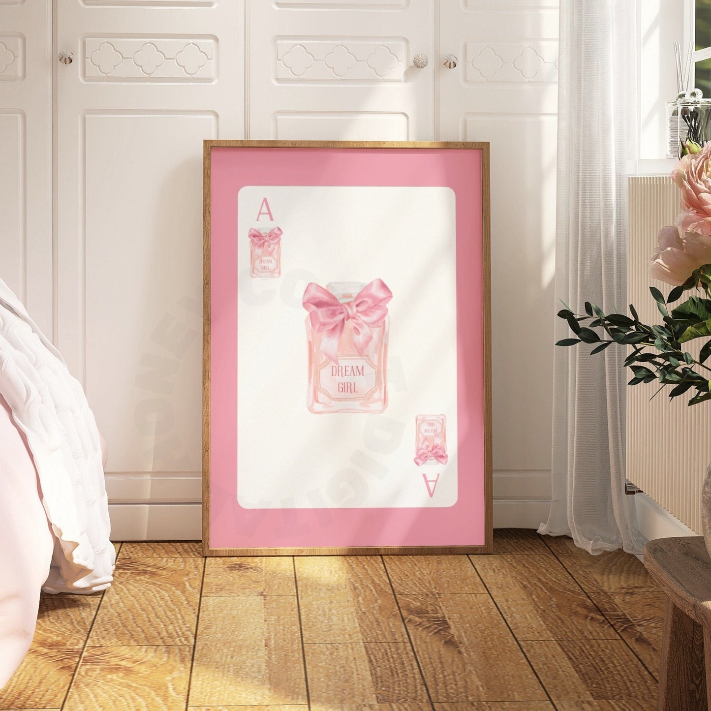 Pink Perfume Playing Card Digital Prints