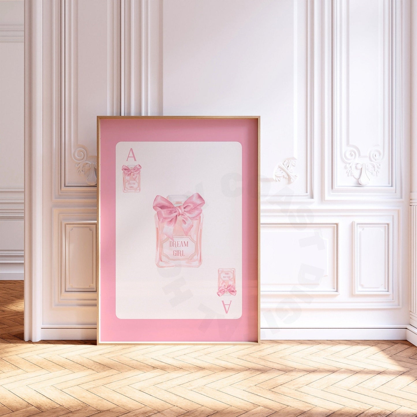 Pink Perfume Playing Card Digital Prints