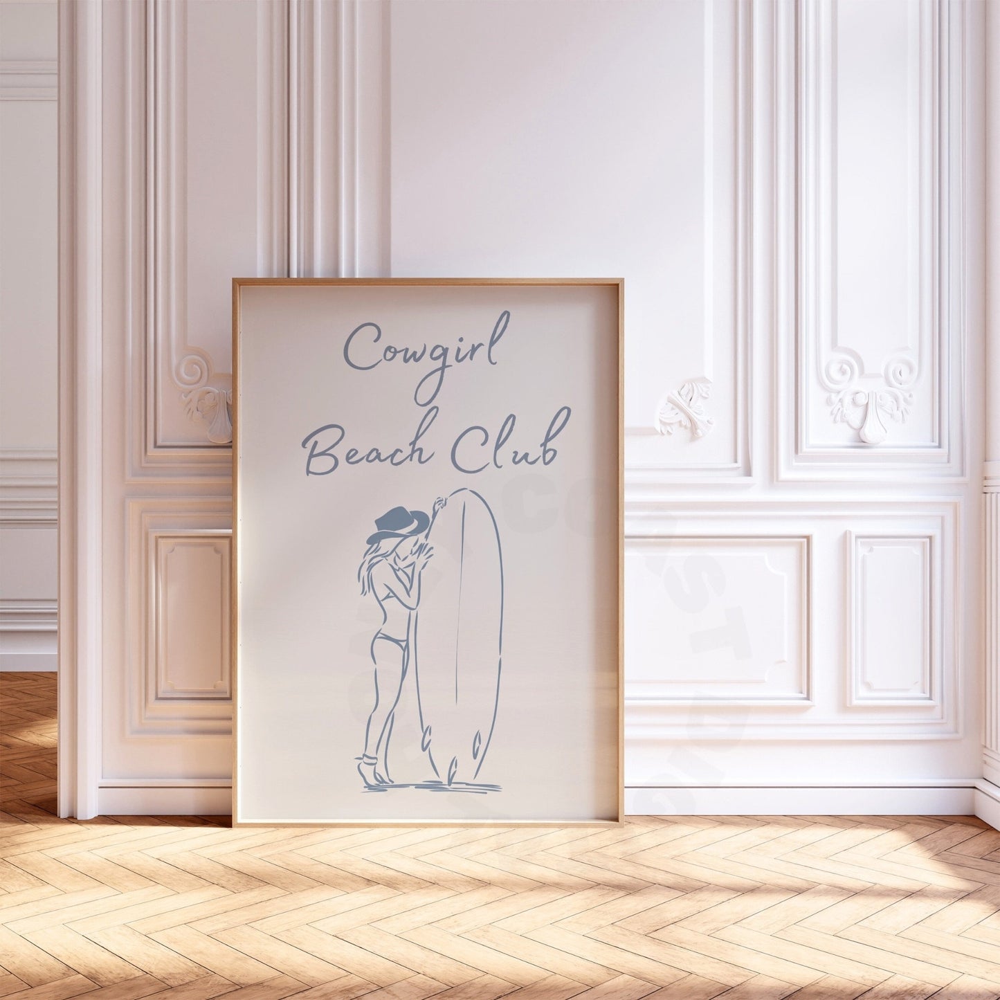 Coastal Blue Coastal Cowgirl Beach Club Poster