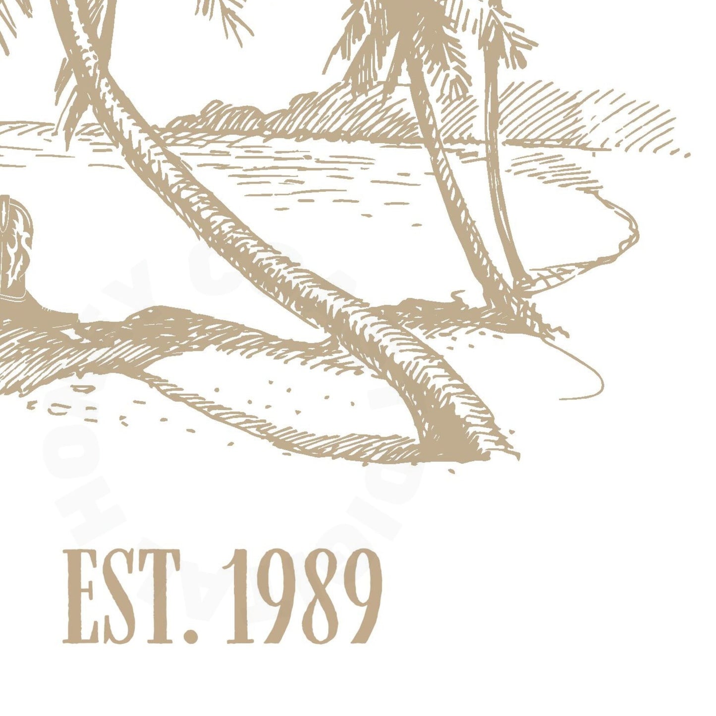 Beige Cowgirls Beach Club Poster