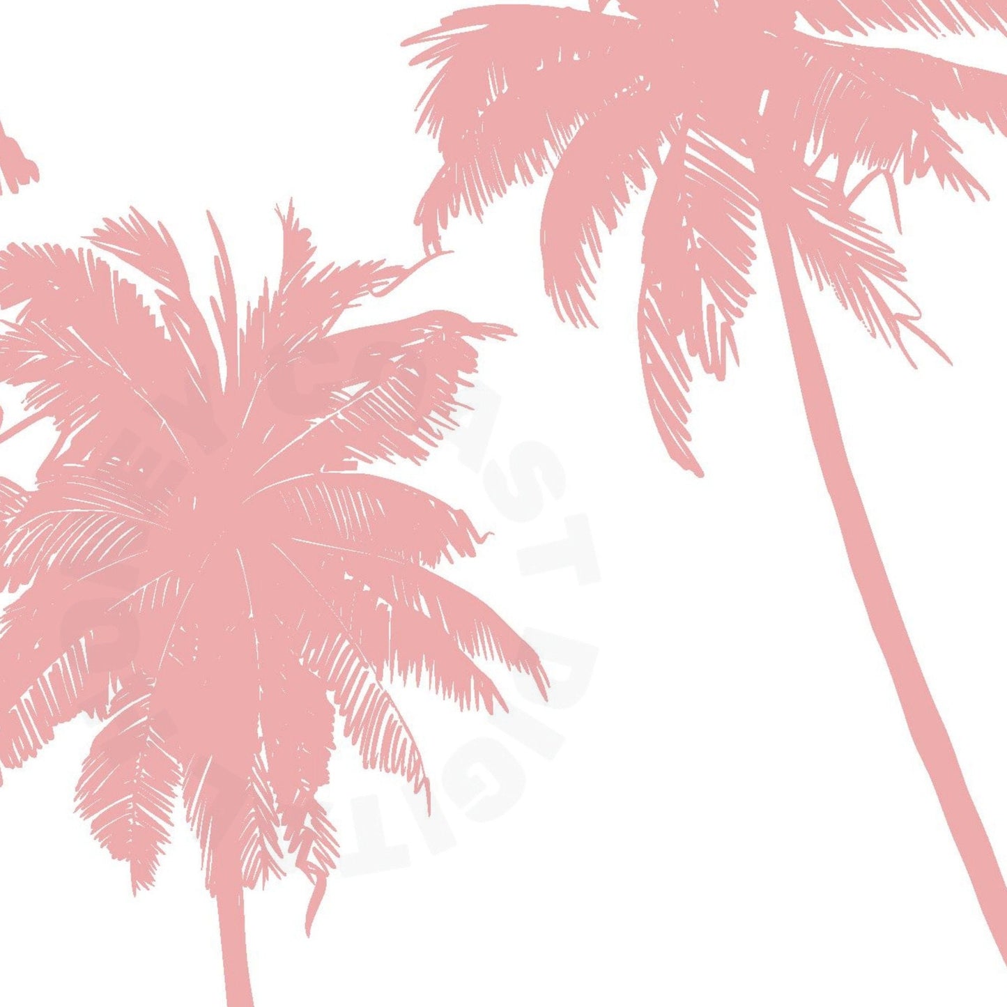 Pink Palm Trees Poster