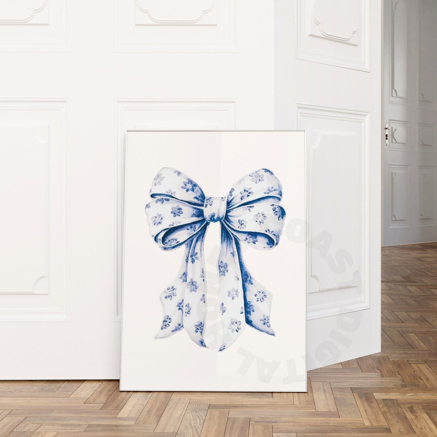Floral Hair Bow Digital Prints