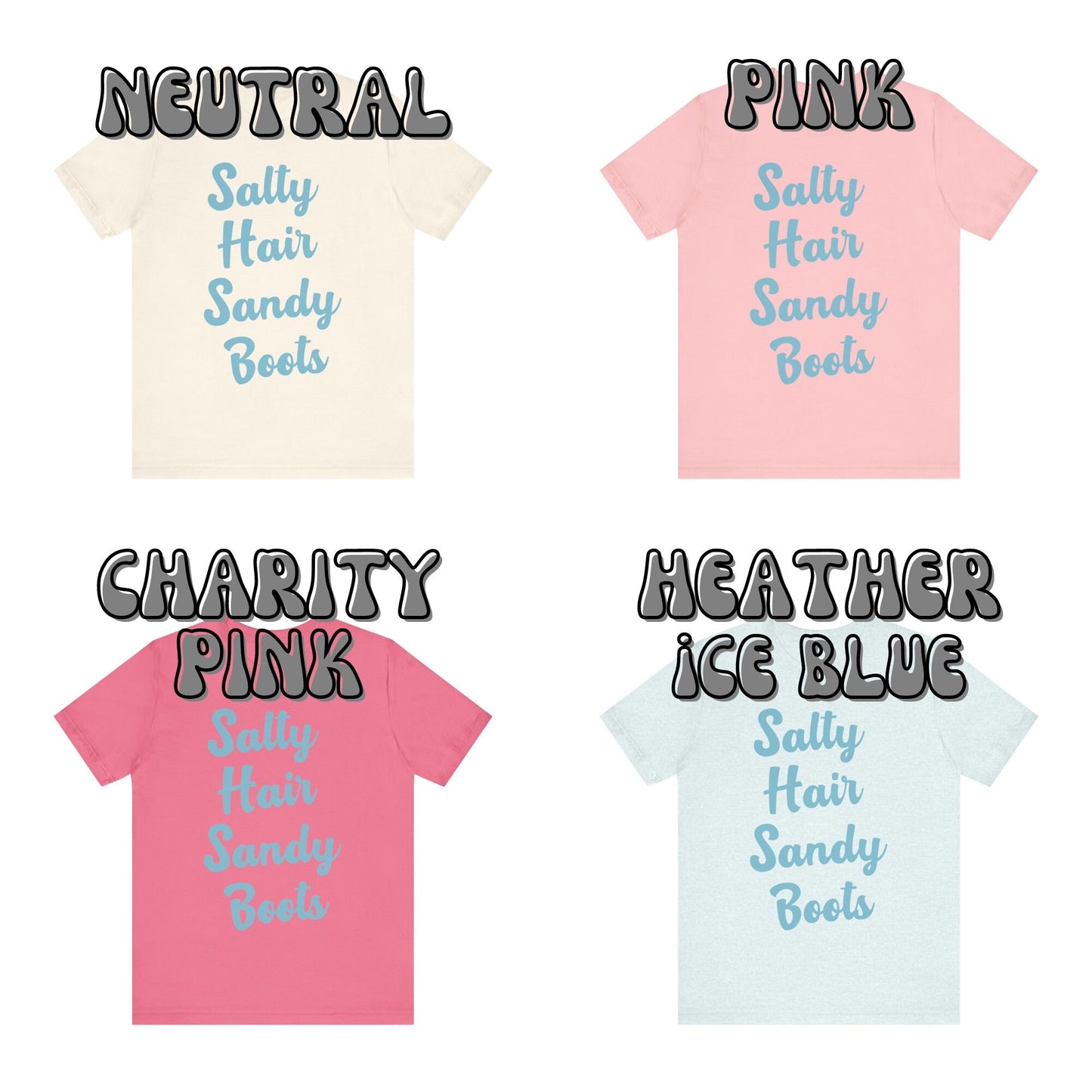 Surf Blue Salty Hair Sandy Boots T-Shirt