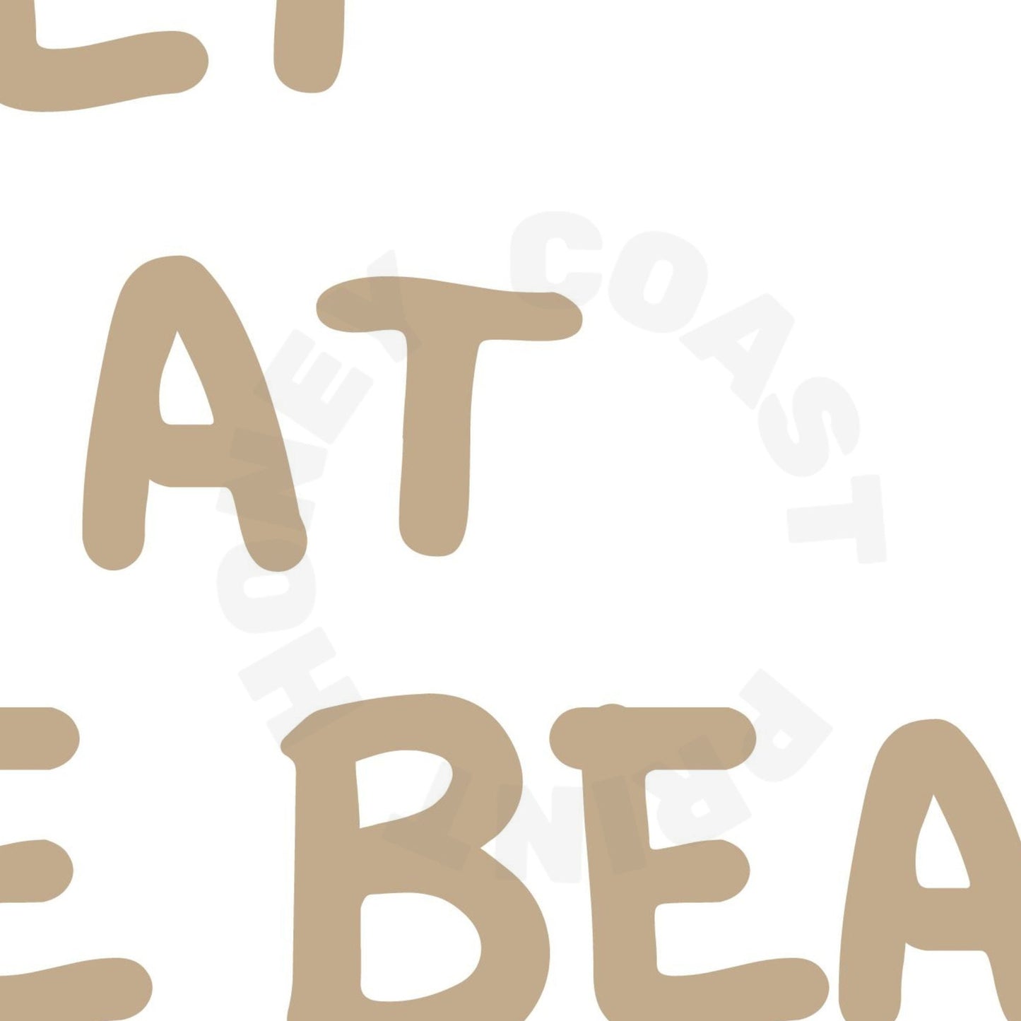 Beige Meet Me At The Beach Digital Prints