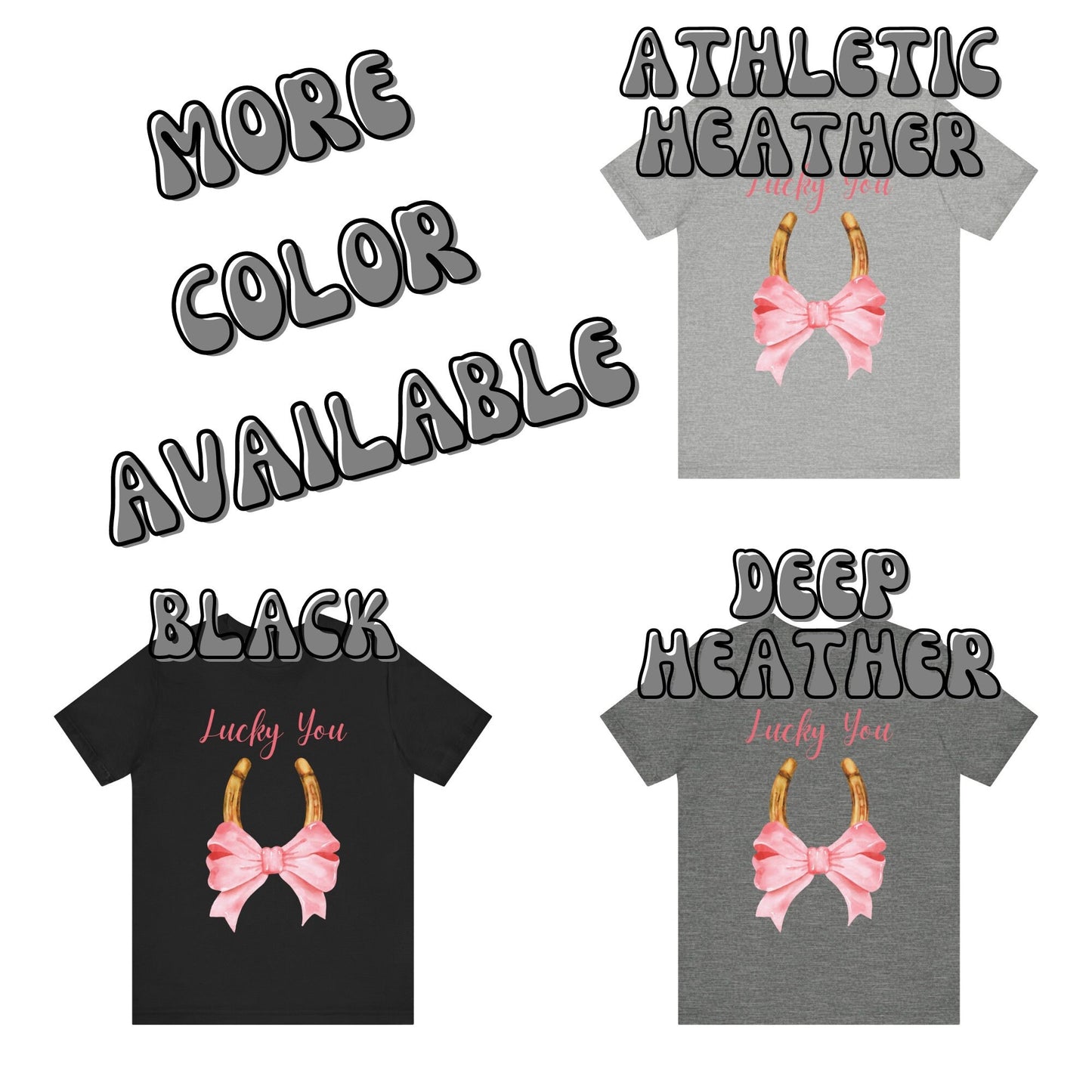 Lucky You Horseshoe With Bow T-Shirt