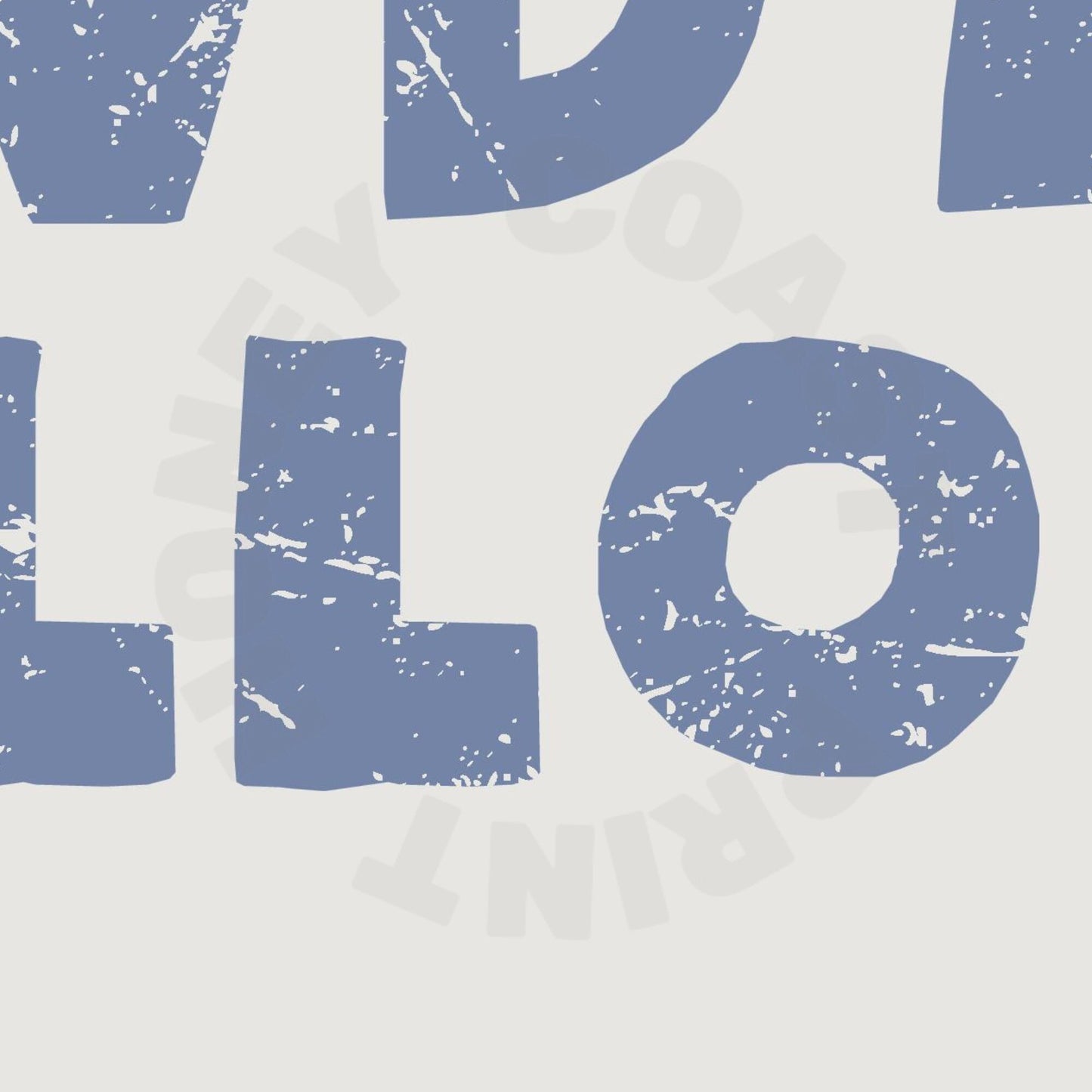 Landscape Coastal Blue Aloha Howdy Hello Digital Prints