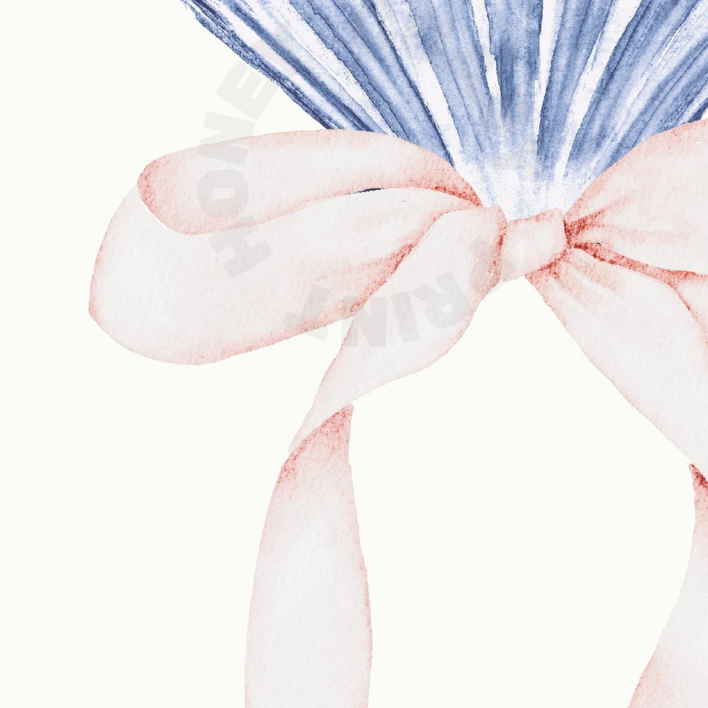 Seashell Hair Bow Poster