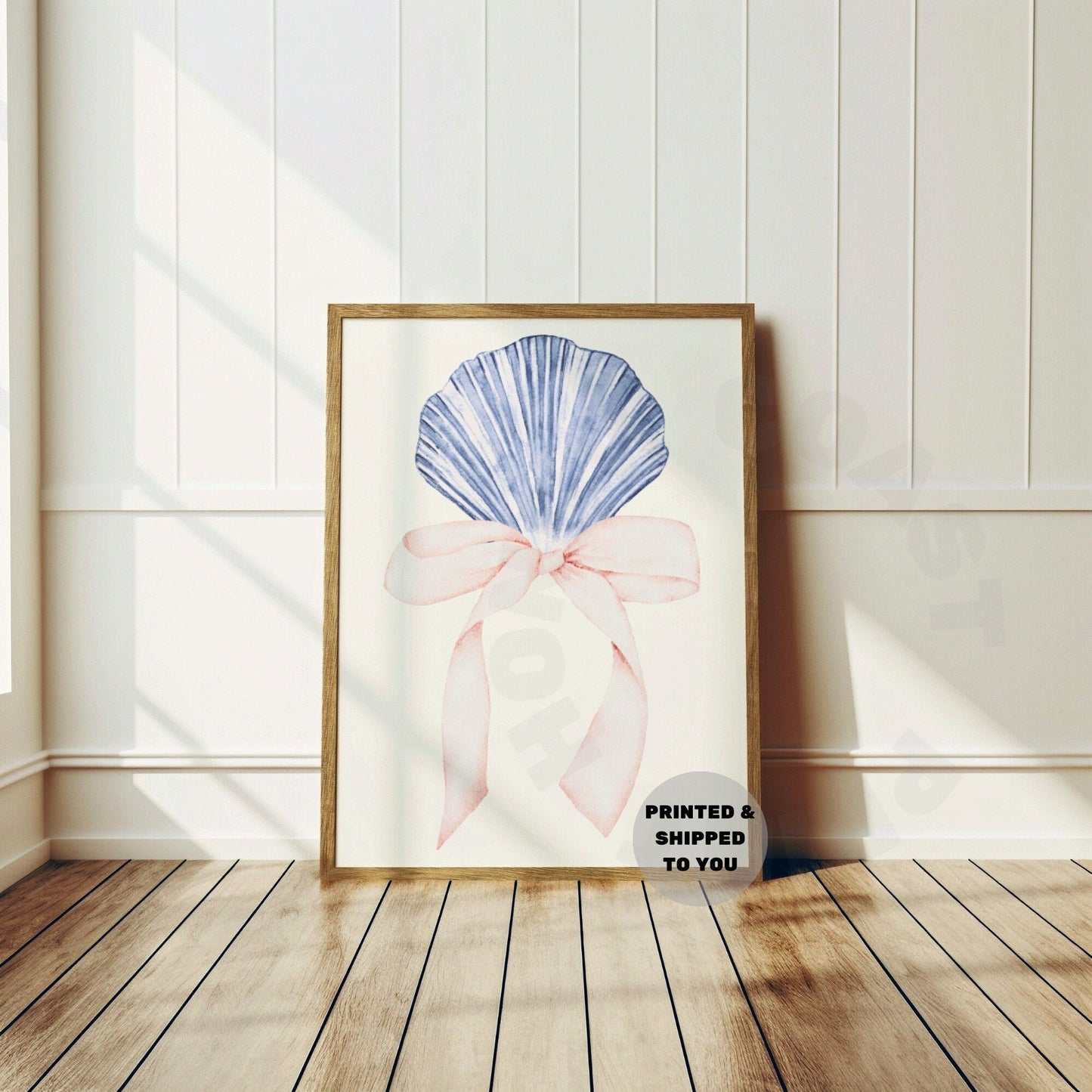 Seashell Hair Bow Poster