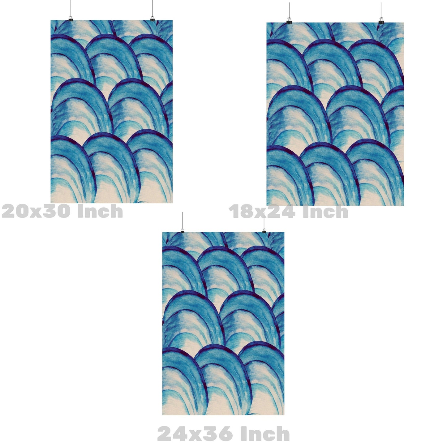 Oyster Seashells Poster