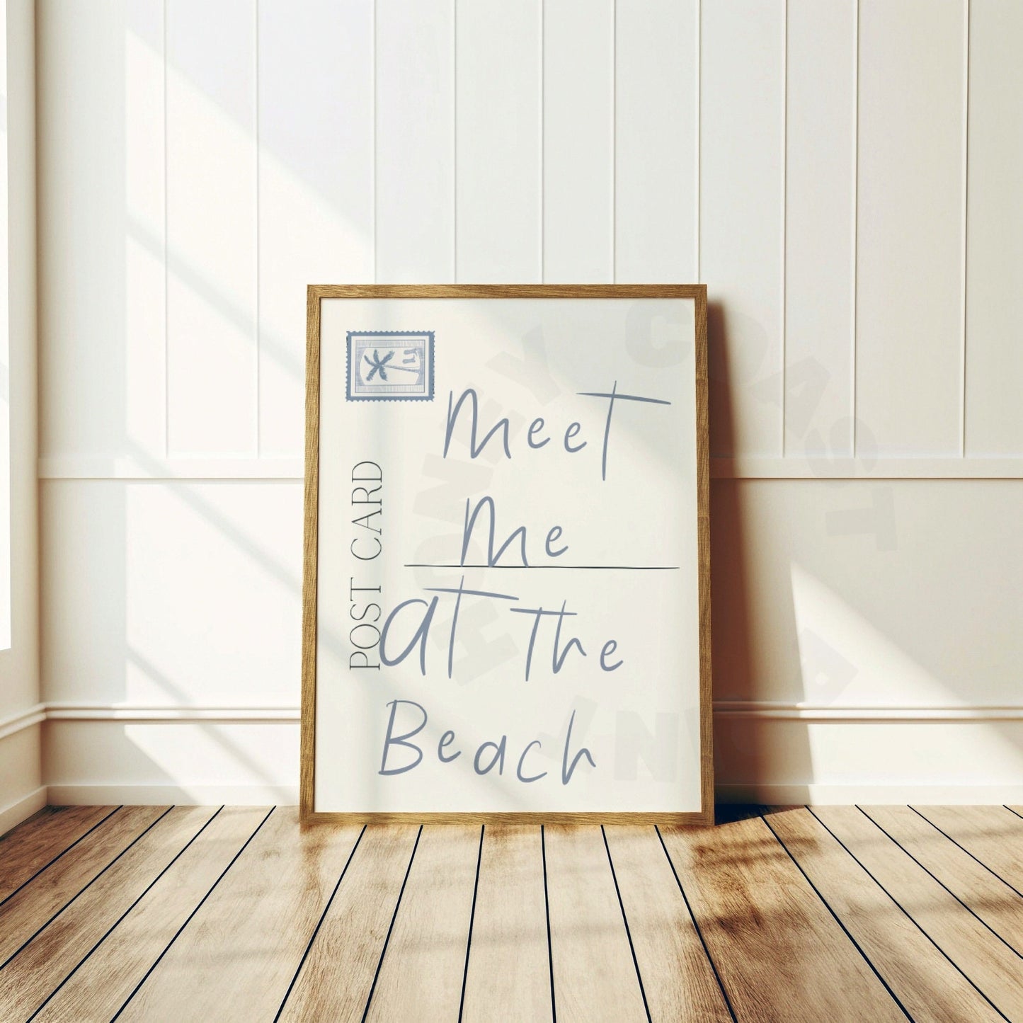 Coastal Blue Meet Me At The Beach Love Letter Digital Prints