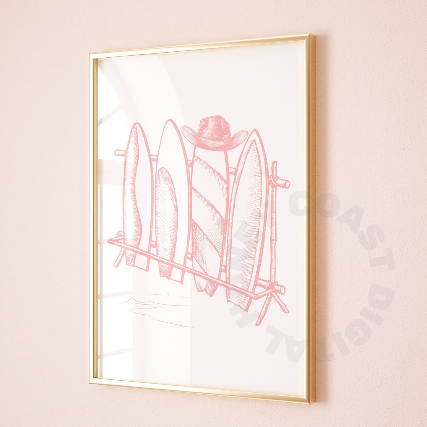 Pink Surfboards & Cowboy Digital Prints