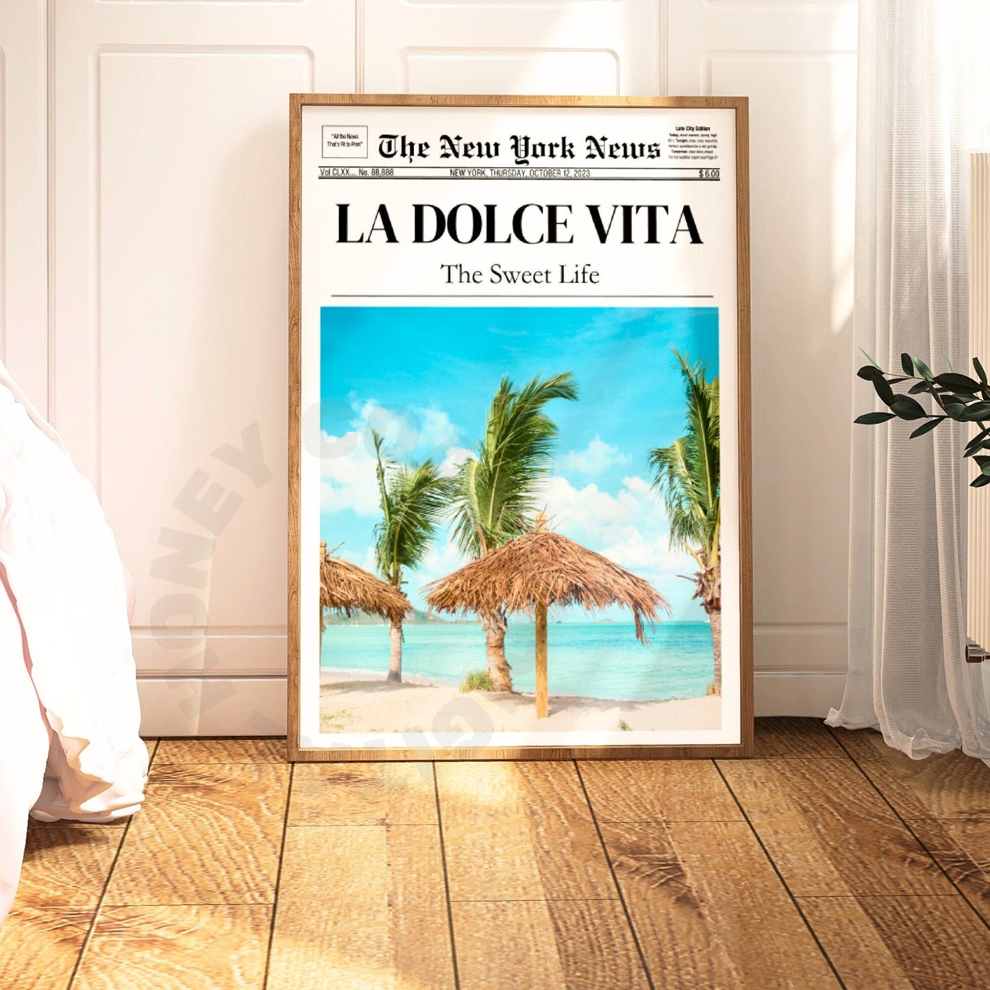 La Dolce Vita Newspaper Digital Prints