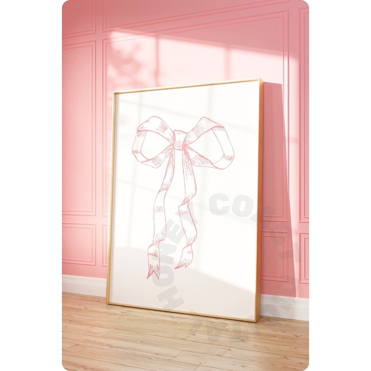 Pink Bow Digital Prints