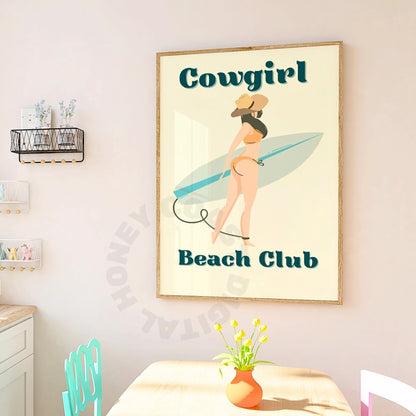 Coastal Cowgirl Beach Club Digital Prints