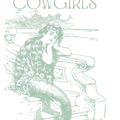 Sage Green Mermaid Cowgirl Digital Prints