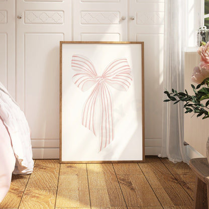 Pink Hair Bow Digital Prints