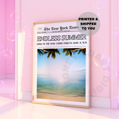 Endless Summer Newspaper Poster