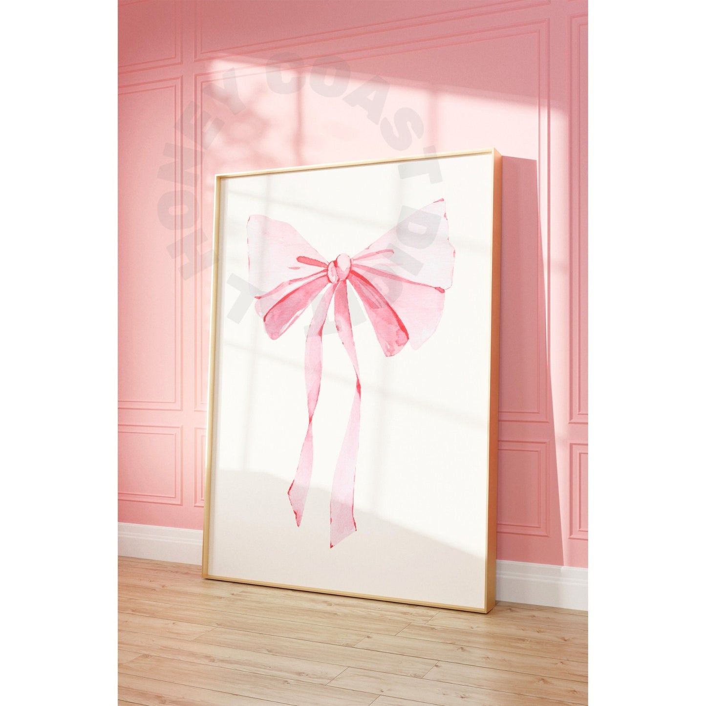 Pink Hair Bow Digital Prints