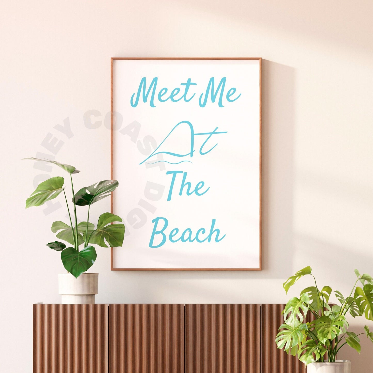 Surf Blue Meet Me At the Beach Digital Prints