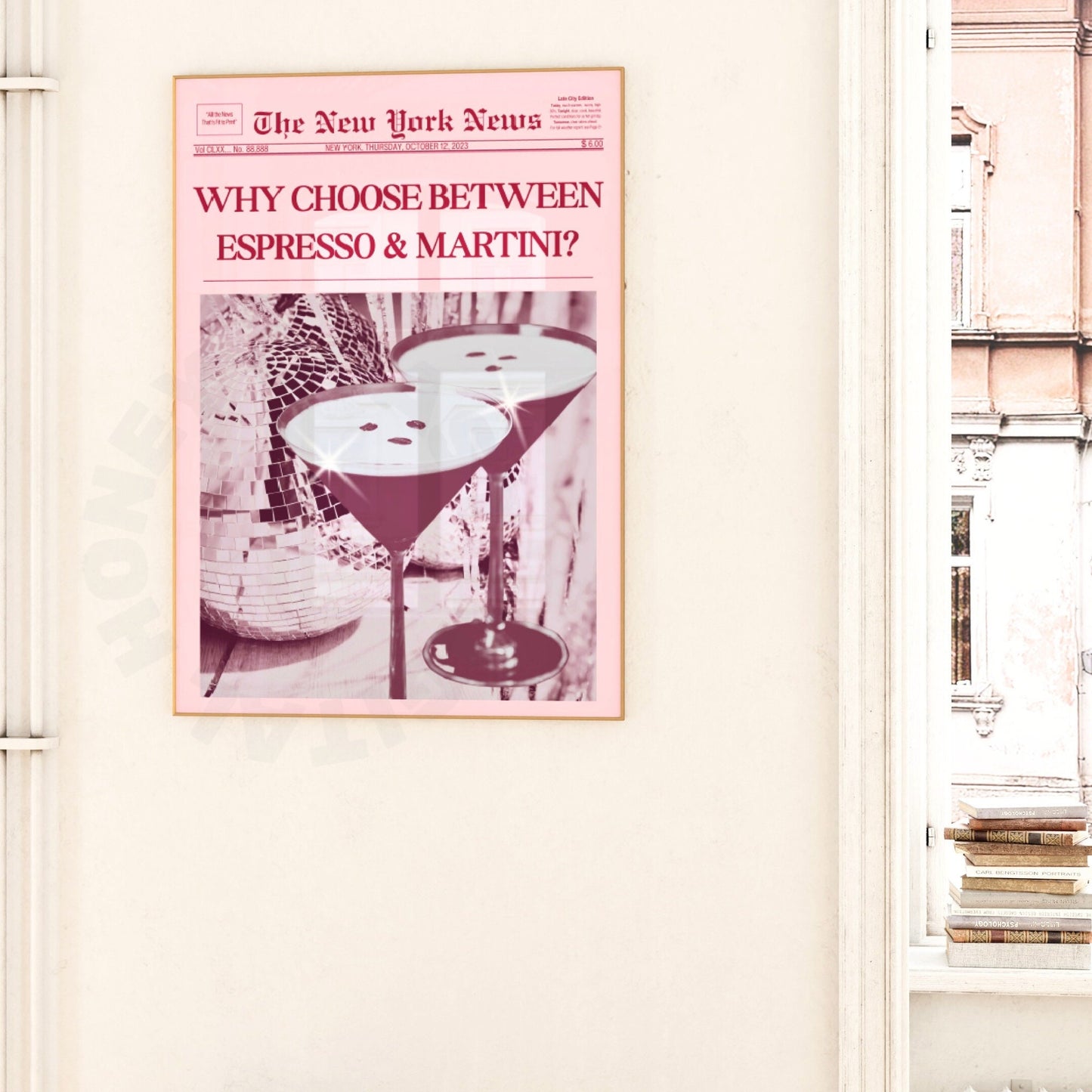 Why Choose Between Espresso & Martini Newspaper Poster