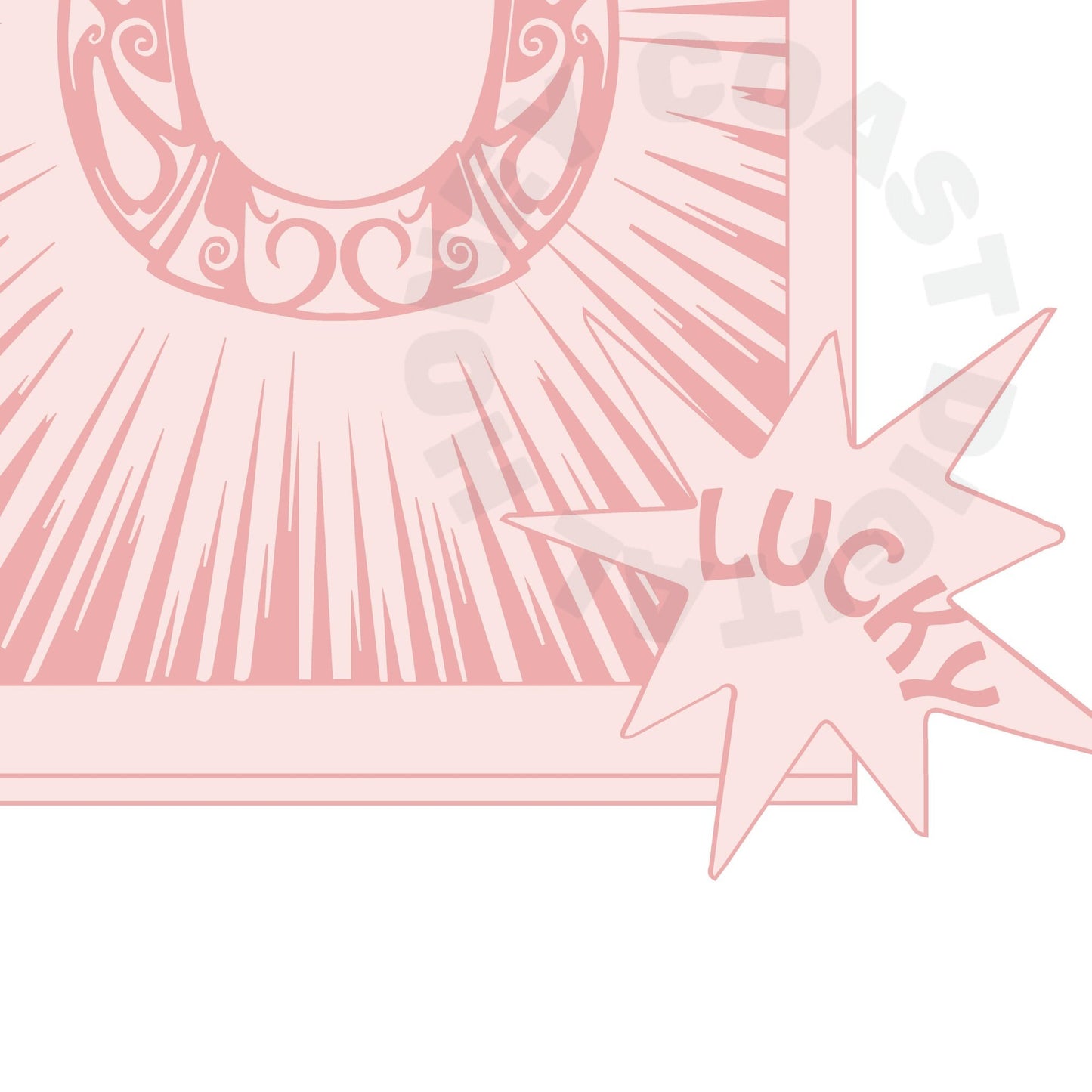 Pink Feeling Lucky Horseshoe Digital Prints