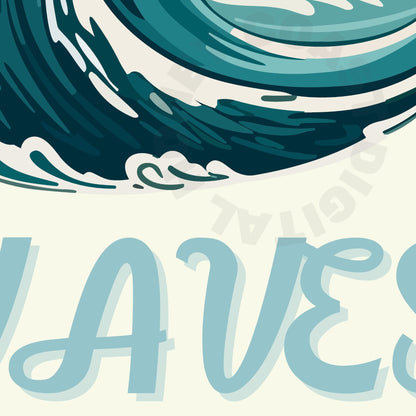 Make Waves Digital Prints