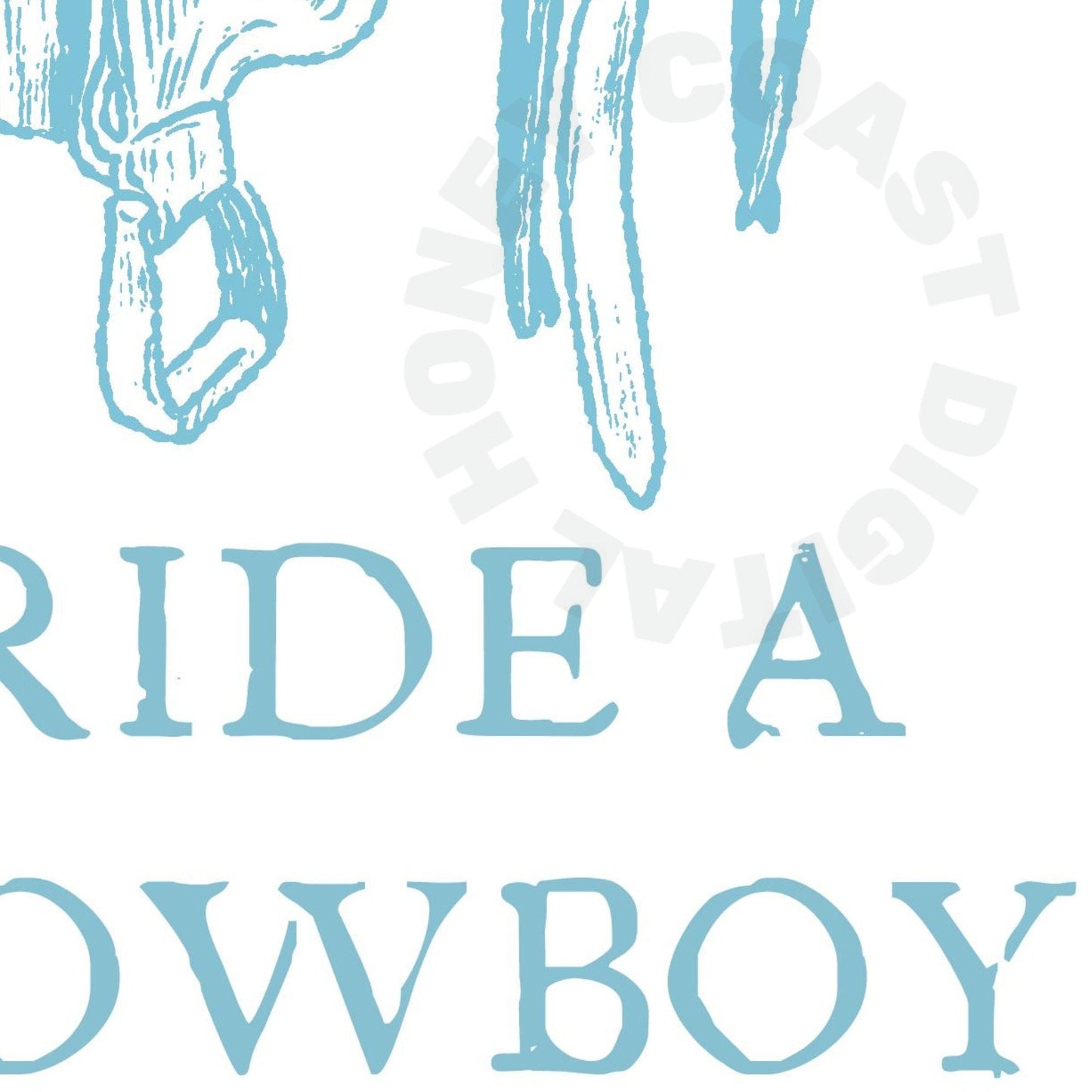 Surf Blue Save A Horse Ride A Cowboy Poster