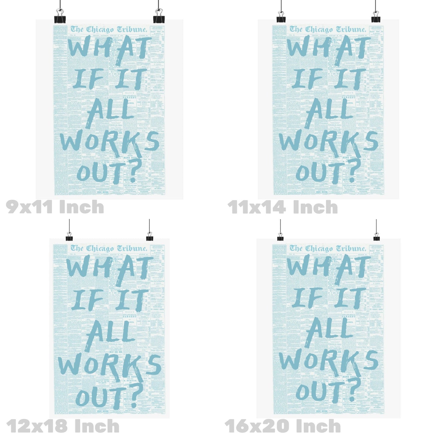 What If It All Works Out Newspapers Poster