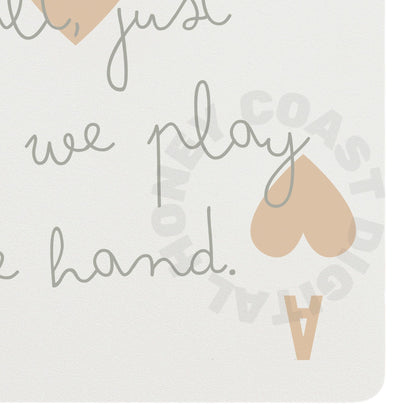 Beige Playing Card Digital Prints