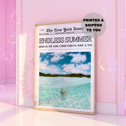 Endless Summer Newspaper Poster