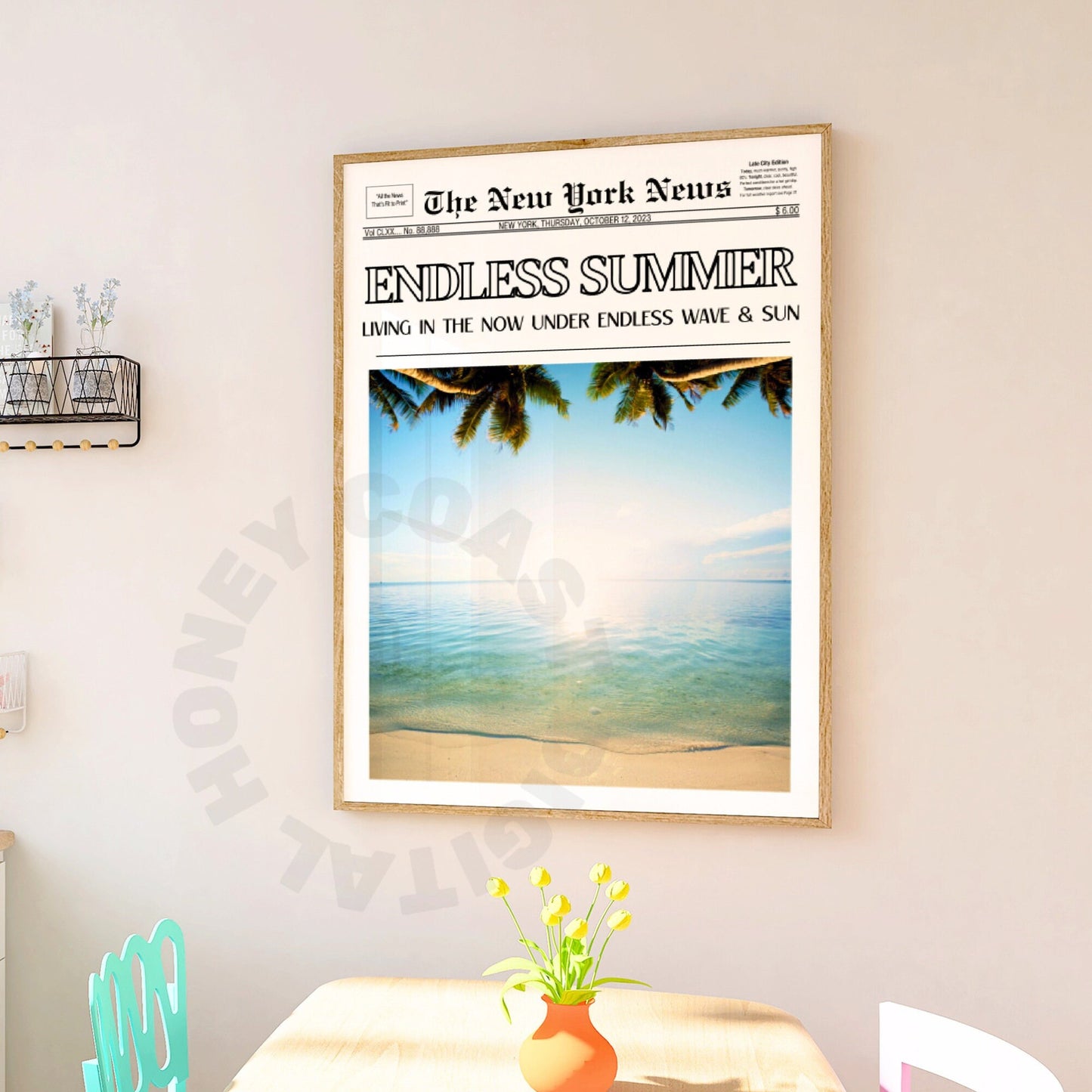 Endless Summer Newspaper Poster