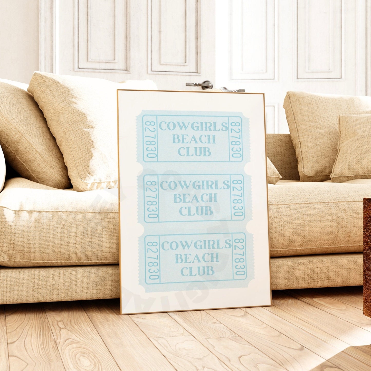 Blue Beach Club Tickets Digital Prints
