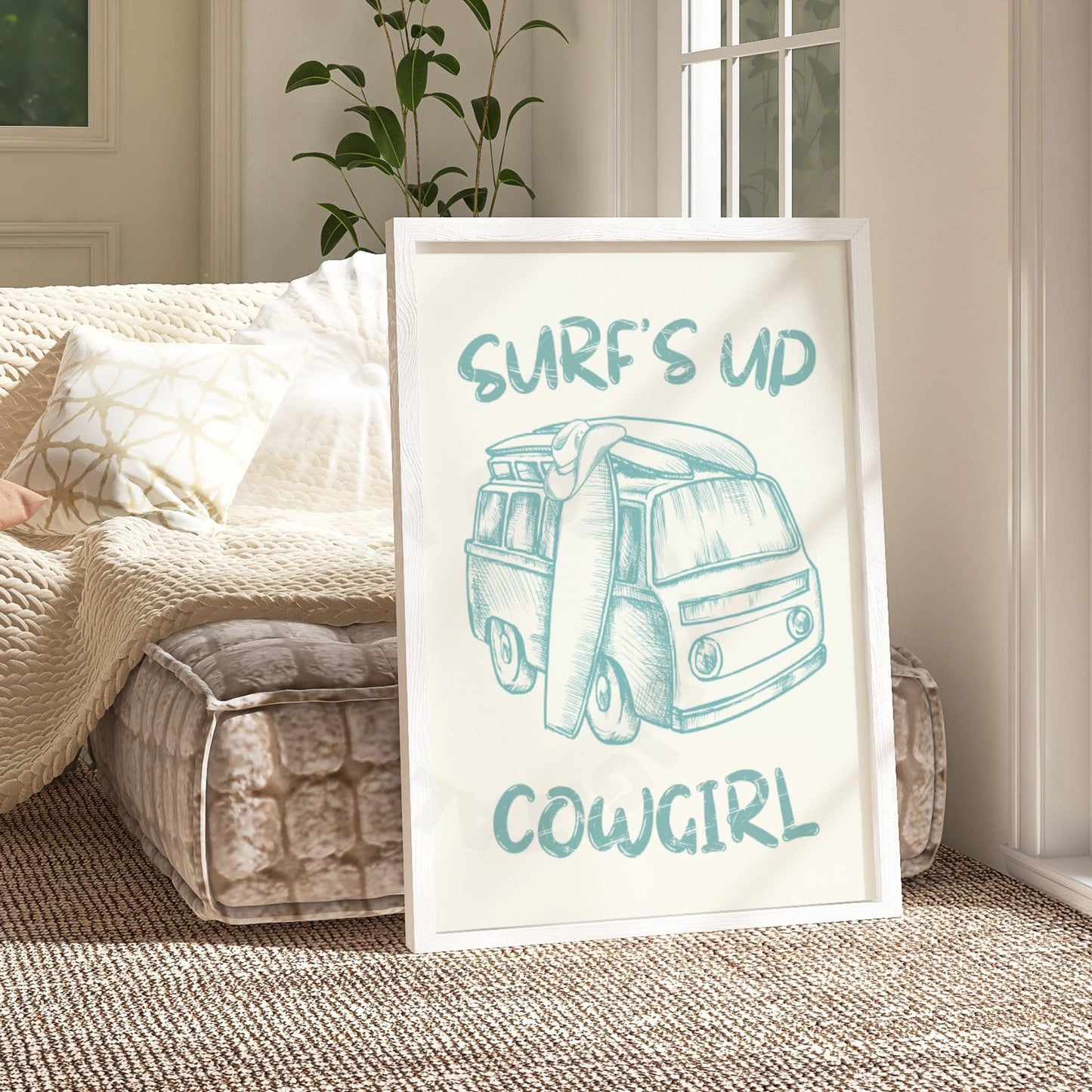 Surf's Up Cowgirl Digital Prints
