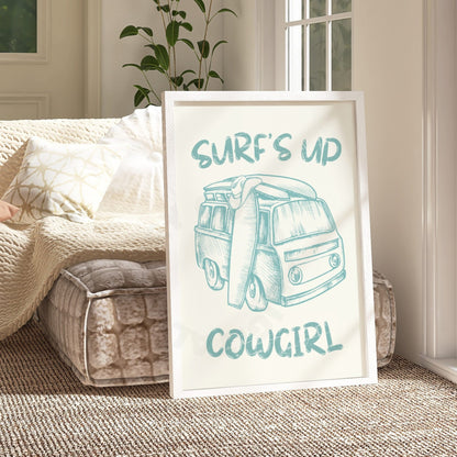 Surf's Up Cowgirl Digital Prints