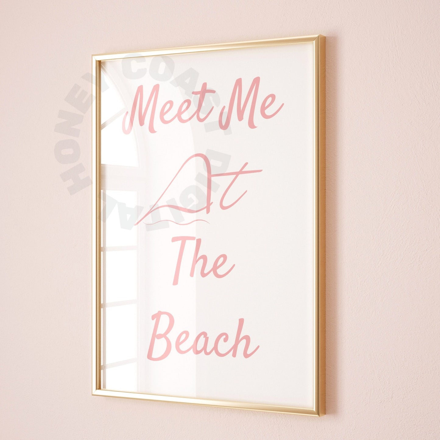 Pink Meet Me At The Beach Digital Prints