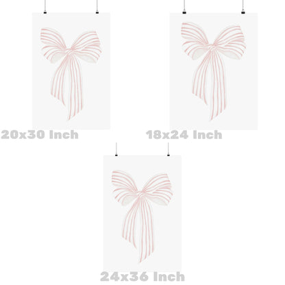 Pink Coastal Grandma Bow Poster