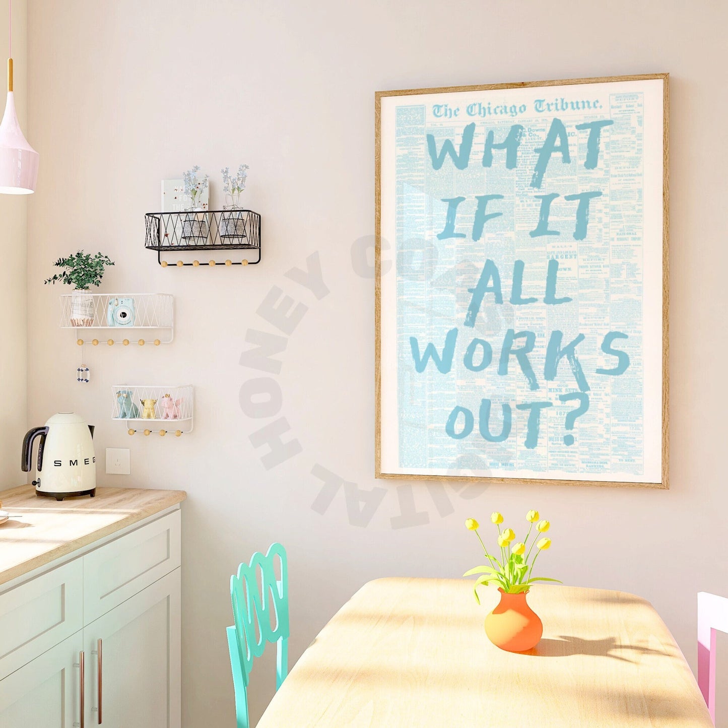 What If It All Works Out Newspapers Digital Prints