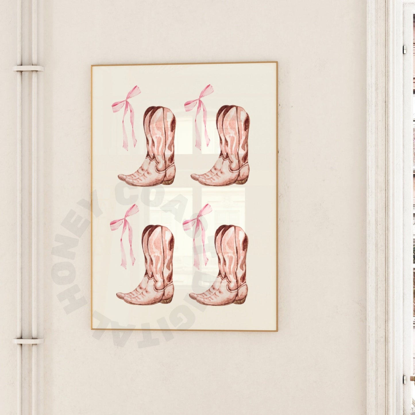 Cowboy Boots And Hair Bows Poster