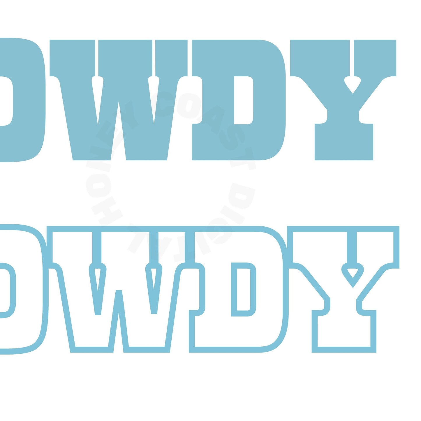 Surf Blue Howdy Poster