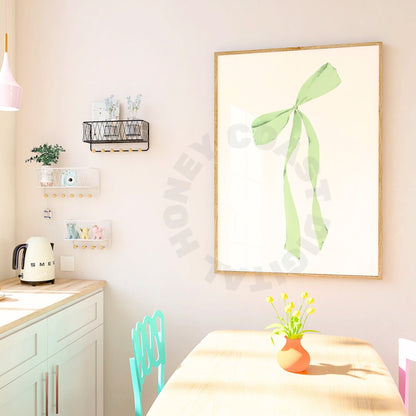 Green Hair Bow Poster