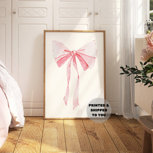 Pink Hair Bow Poster